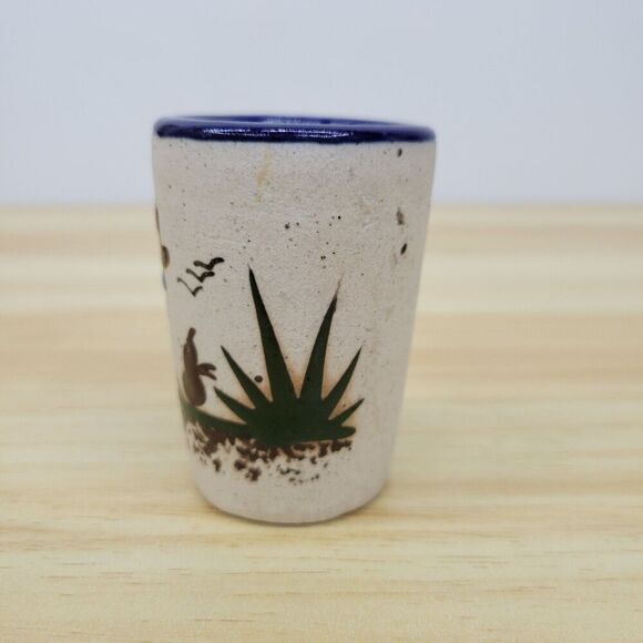 Vintage Tonala Mexico Pottery Shot Glass - Picture 2 of 12